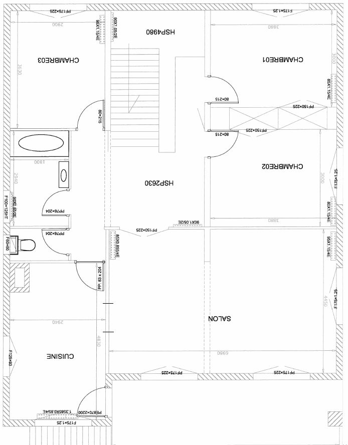 plan aménagement étage maison