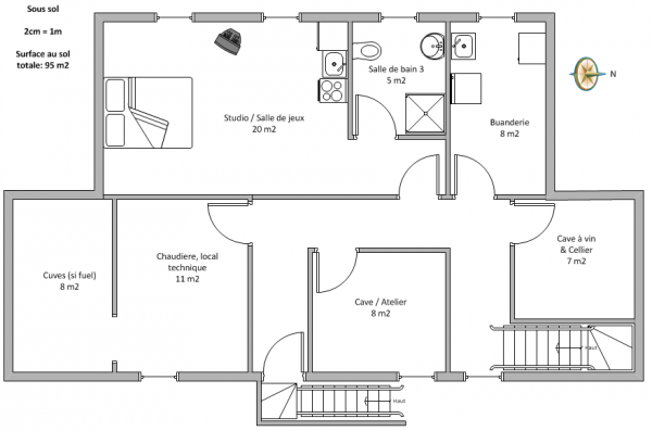 plan de maison 2 étages