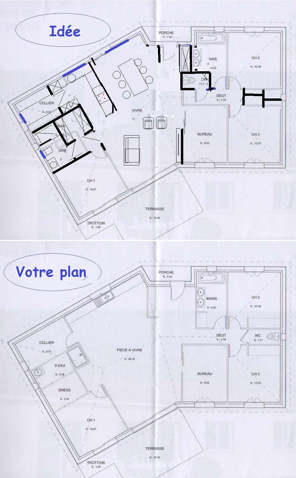 plan de maison bruno petit