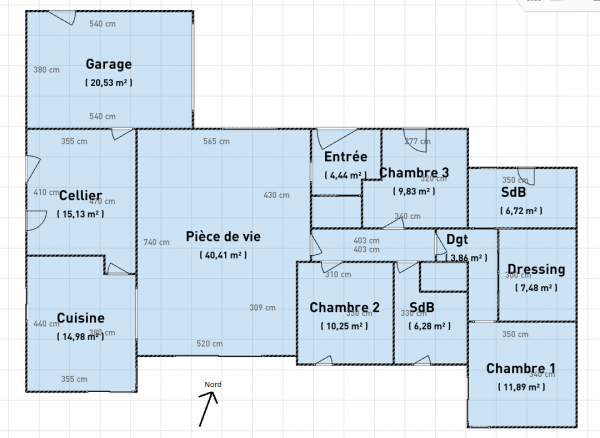 plan de maison 140 m