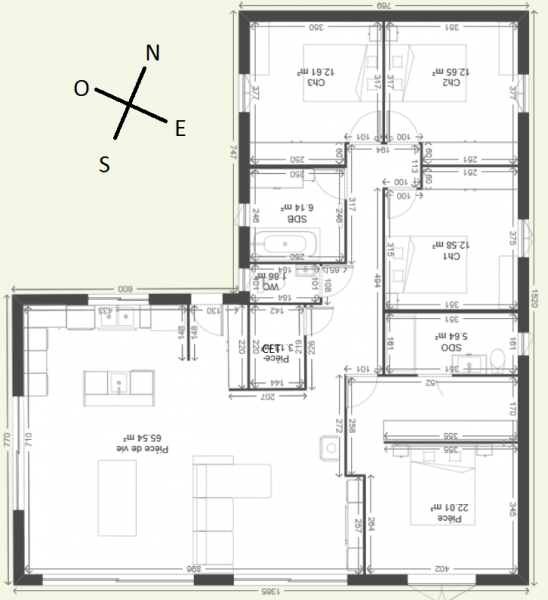 avis plan maison plain pieds 140m2 149343lamaison