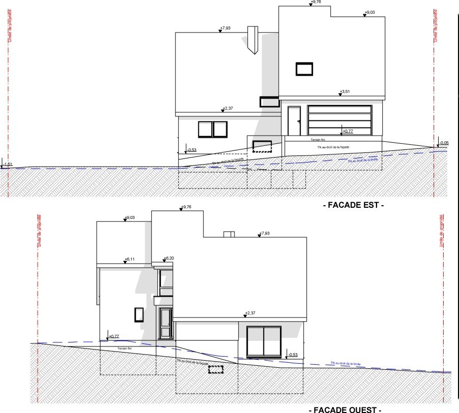 plan maison demi etage