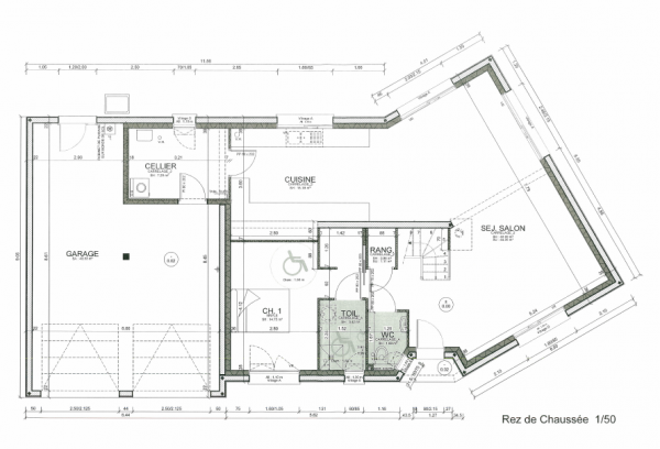 plan maison 160 m2 etage