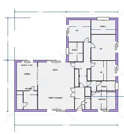 plan maison 180 m2
