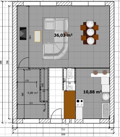 plan de maison 8m de façade