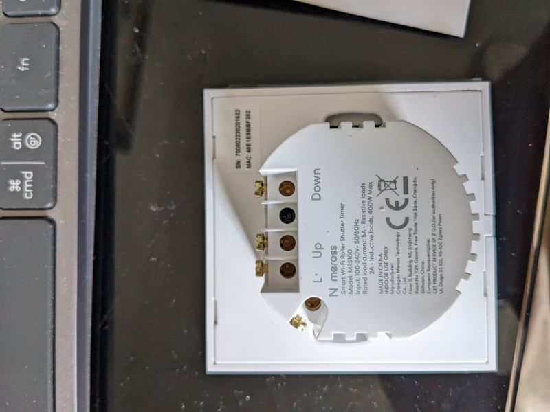 Meross Interrupteur Volet Roulant Connecté (FIL …