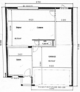 plan maison 8 metres large