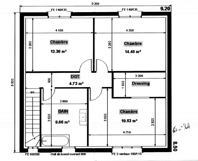 plan maison avec etage gratuit